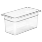 Cambro Cold Food Pan, Plastic - Third Size 6" Deep - Clear - 36CW-135