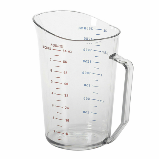 Cambro Camwear® Measuring Cup 1/2 Gallon Clear - 200MCCW135