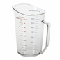 Taza medidora Cambro de plástico de 1/2 galón - 200MCCW135