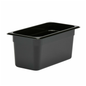 Cambro Camwear 食品盘，塑料，1/3 尺寸，6 英寸深，聚碳酸酯，黑色，NSF - 36CW-110