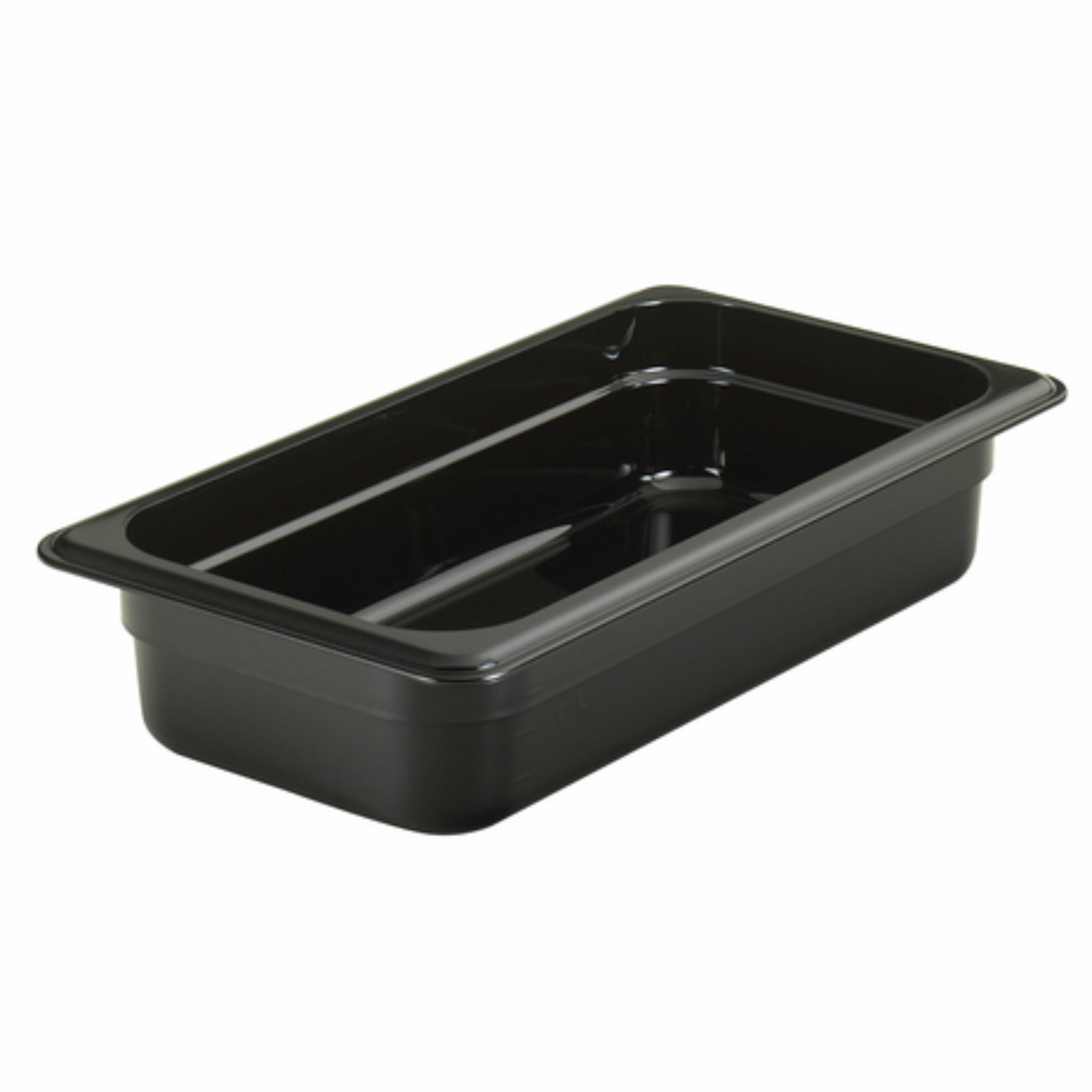 Cambro Camwear® Food Pan 1/3 Size 2-1/2" Deep Black Polycarbonate - 32CW110