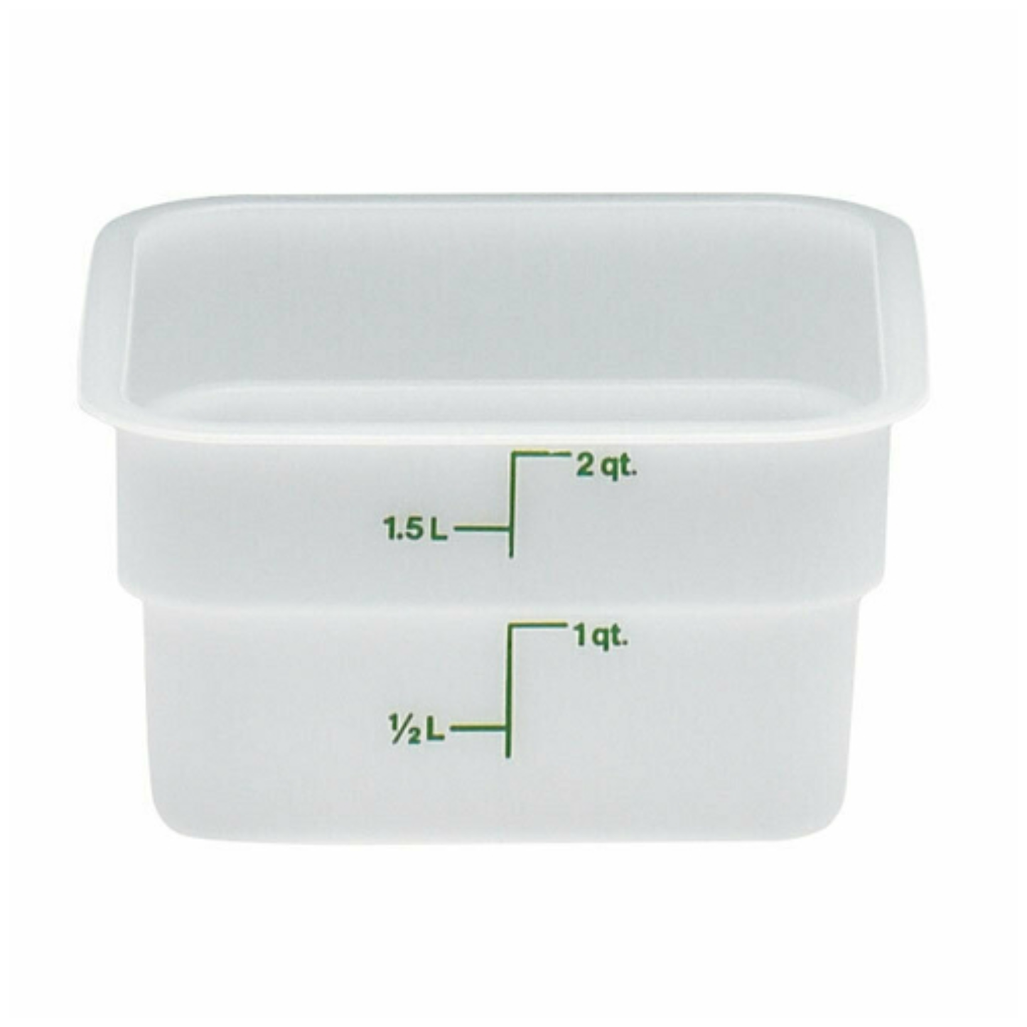Cambro CamSquare Food Storage Container 2 Quart White - 2SFSP148