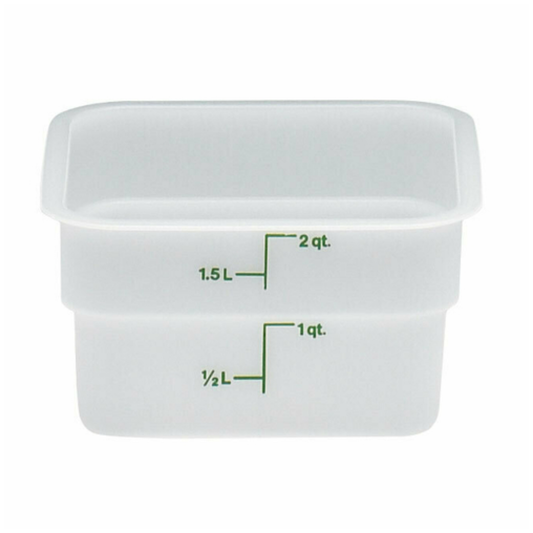 Cambro CamSquare® Food Storage Container 2 Quart White - 2SFSP148