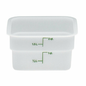Cambro CamSquare Food Storage Container 2 Quart White - 2SFSP148