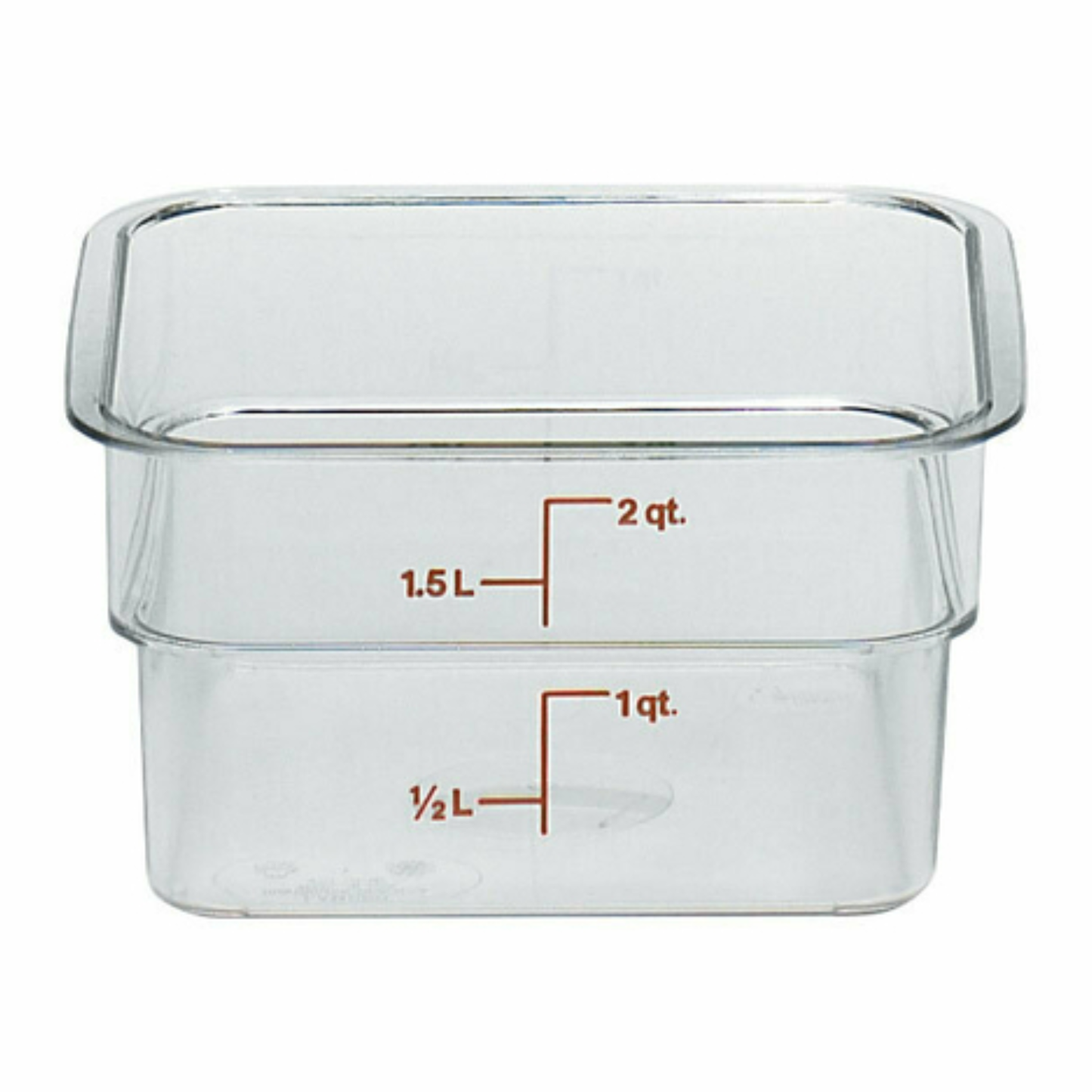 Cambro CamSquare® Food Storage Container 2 Quart Clear - 2SFSCW-135