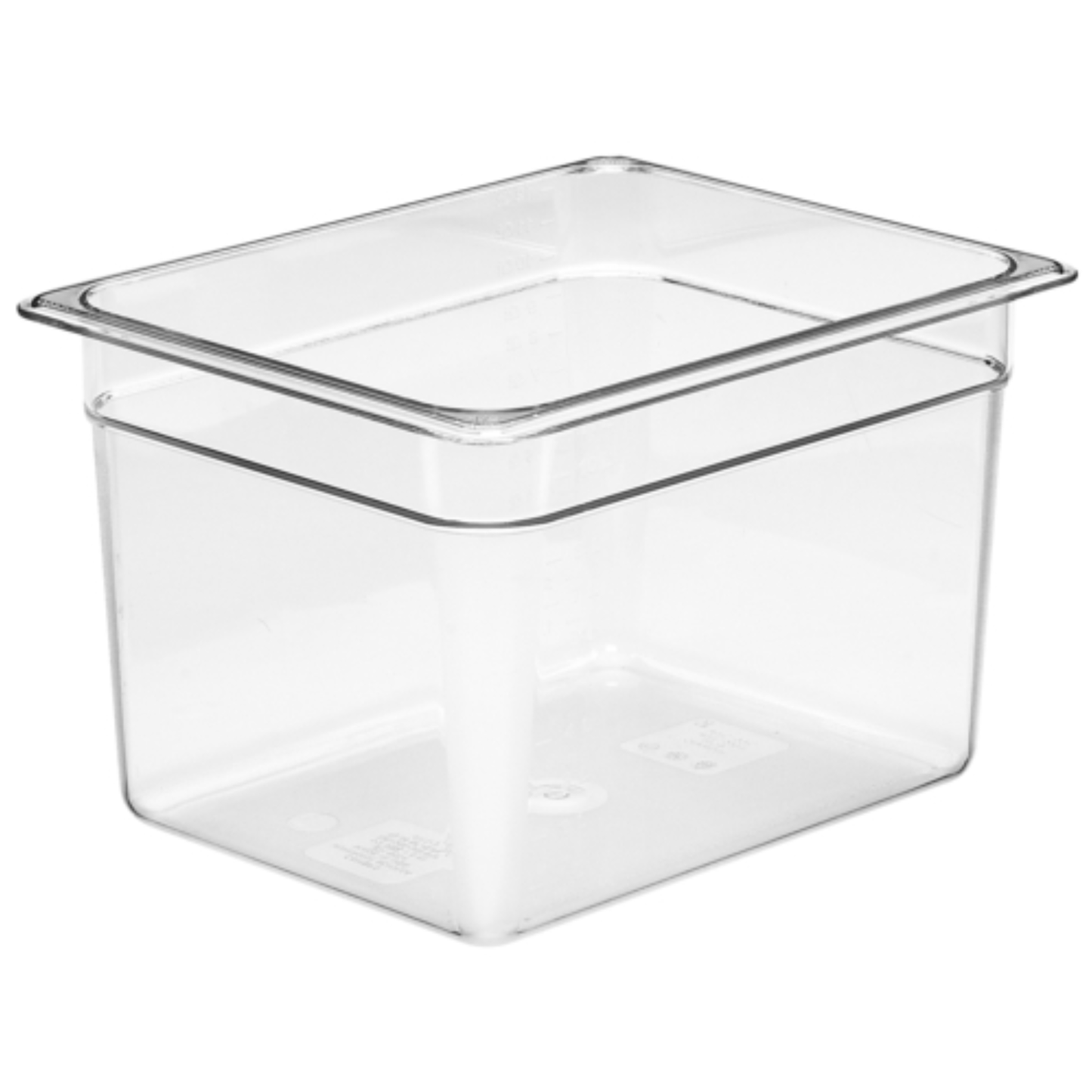 Cambro Camwear Food Pan 1/2 Size 8" Deep Clear Polycarbonate - 28CW135