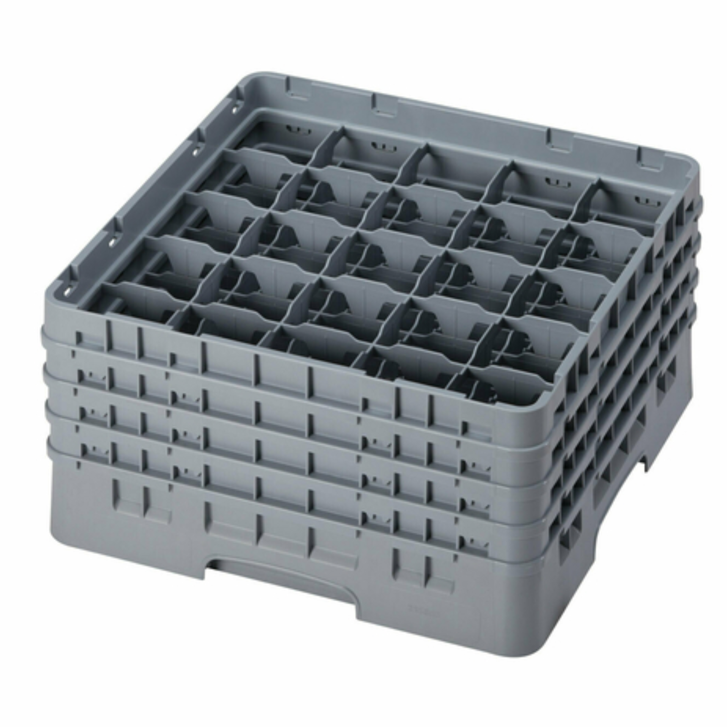 Estante para vasos Cambro, 25 compartimentos con 4 extensores, 3 1/2" de diámetro x 8,5" - 25S800151