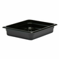 Cambro Camwear® Food Pan 1/2 Size 2-1/2" Deep Black Polycarbonate - 22CW110