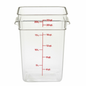 Cambro CamSquare Food Storage Container 22 Quart Clear - 22SFSCW135