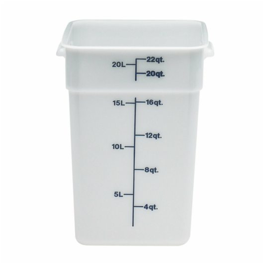 Cambro CamSquare® Food Storage Container 22 Quart White - 22SFSP148