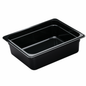 Cambro Camwear® Food Pan 1/2 Size 4" Deep Black Polycarbonate - 24CW110