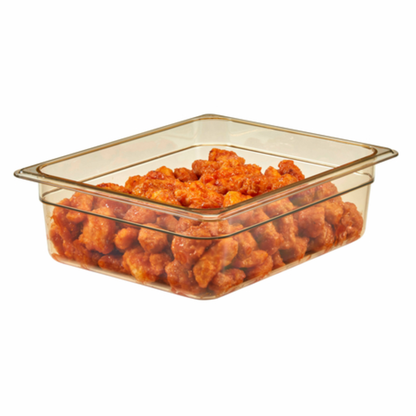 Cambro H-Pan™ Food Pan 1/2 Size 4" Deep High-Temp Amber - 24HP150