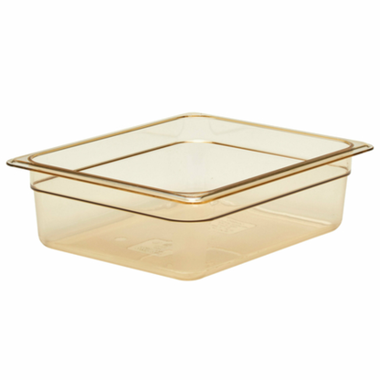 Cambro H-Pan™ Food Pan 1/2 Size 4" Deep High-Temp Amber - 24HP150