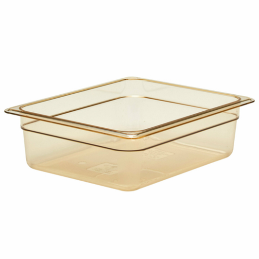 Cambro H-Pan™ Food Pan 1/2 Size 4" Deep High-Temp Amber - 24HP150
