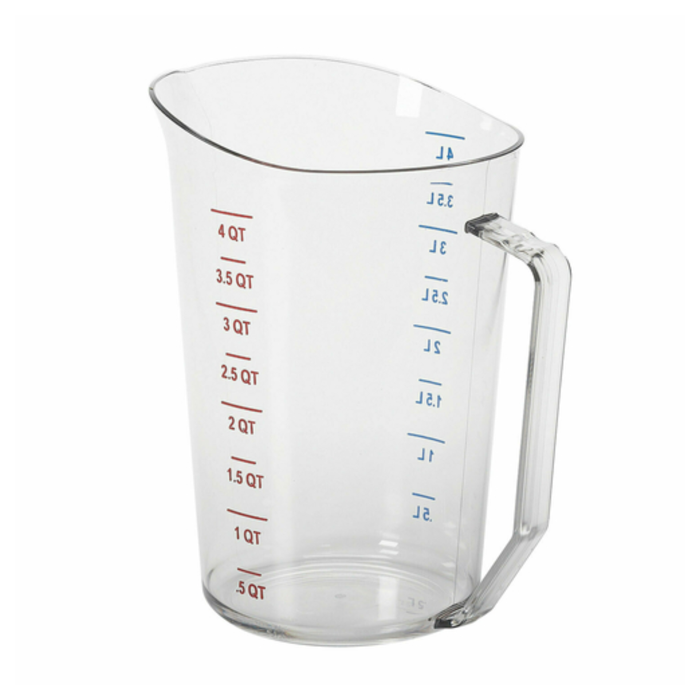 Taza medidora Cambro de plástico de 1 galón - 400MCCW135