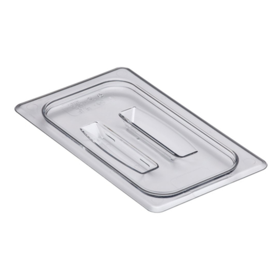 Cambro Food Pan Cover 1/4 Size with Handle Clear - 40CWCH135