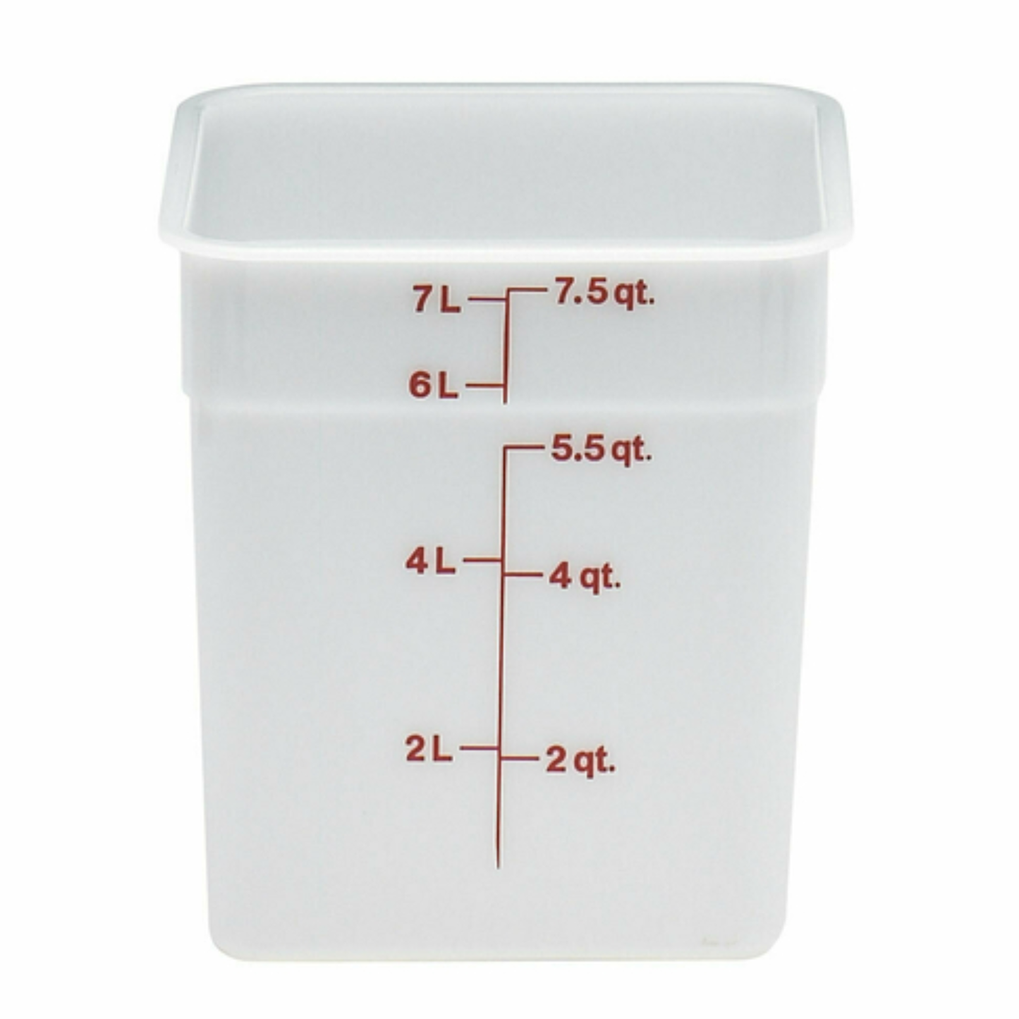 Cambro CamSquare® Food Storage Container 8 Quart White - 8SFSP148