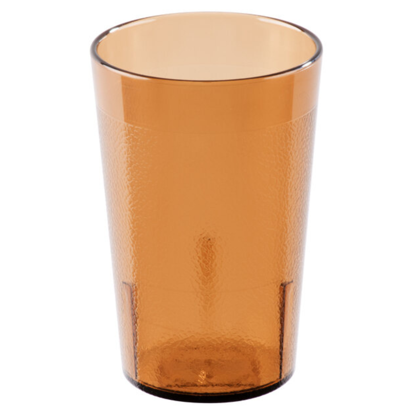 Vaso Cambro de plástico ámbar de 8 oz - Paquete de 12 - CAM800PSW12-153 