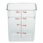 Cambro CamSquare® Food Storage Container 8 Quart Clear - 8SFSCW135