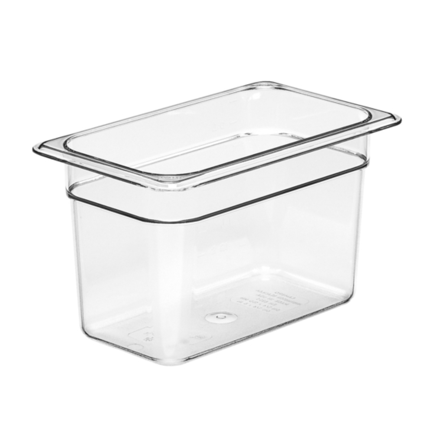 Cambro Camwear® Food Pan 1/4 Size 6" Deep Clear Polycarbonate - 46CW135