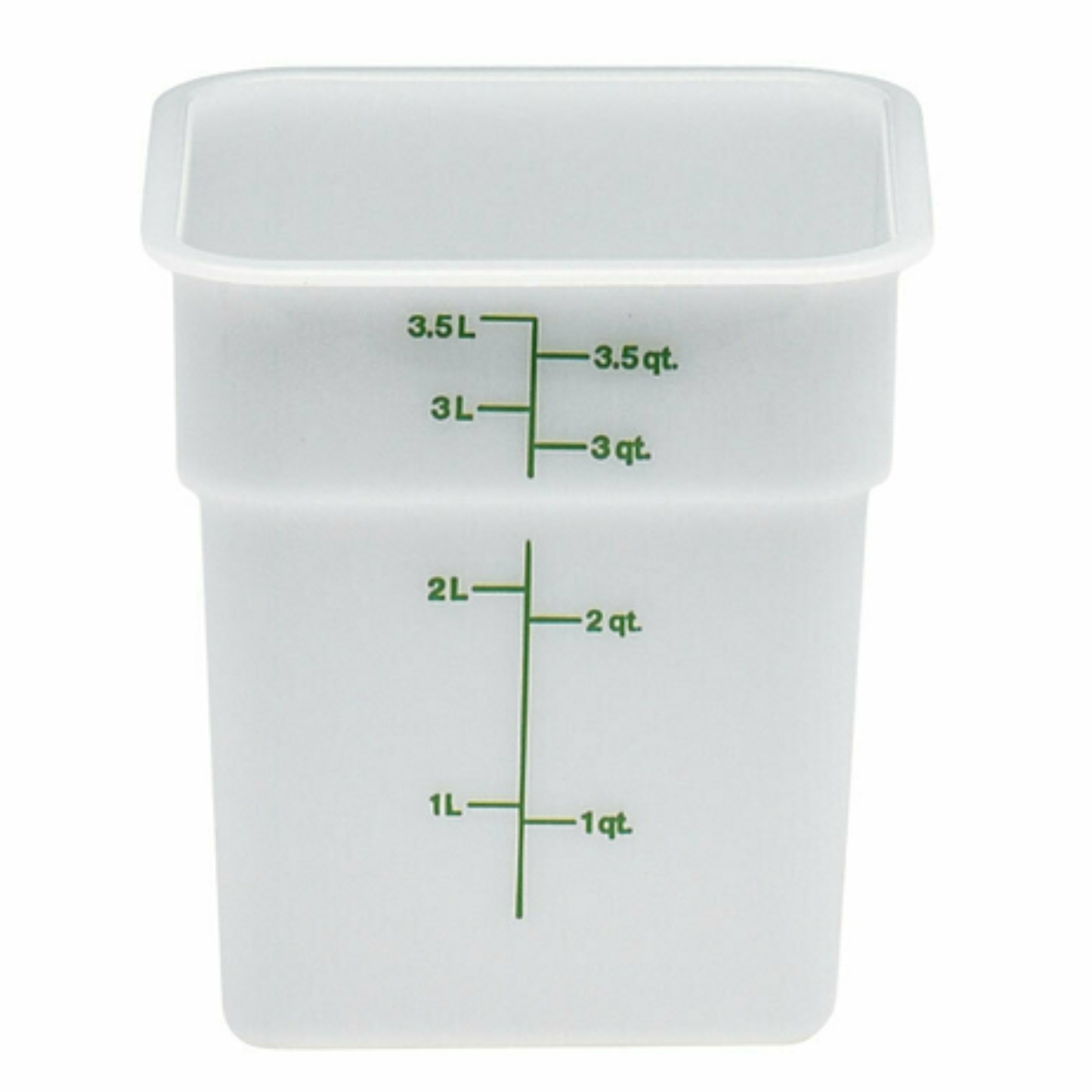 Cambro CamSquare Food Storage Container 4 Quart White - 4SFSP148