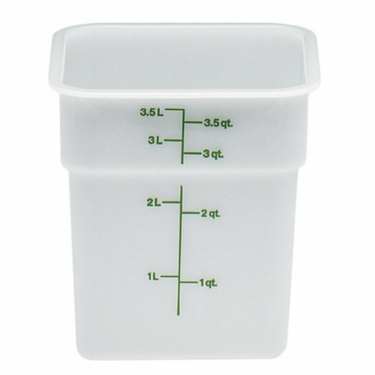 Cambro CamSquare® Food Storage Container 4 Quart White - 4SFSP148