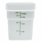 Cambro CamSquare Food Storage Container 4 Quart White - 4SFSP148