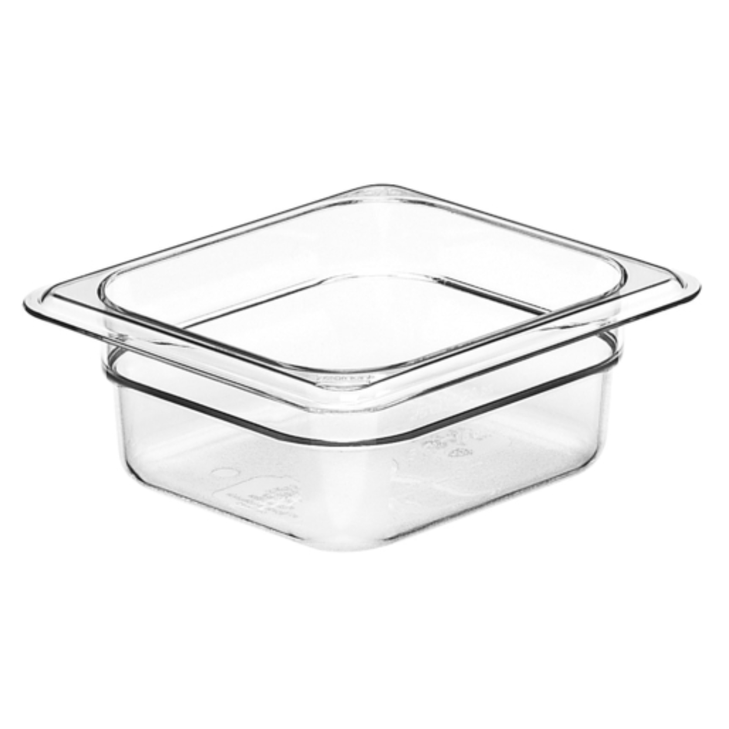 Cambro Cold Food Pan, Plastic Sixth Size 2 1/2" Deep Clear - 62CW135