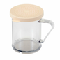 Cambro Camwear Dredge/Shaker 10 oz Clear with Beige Salt & Pepper Lid - 96SKRD135