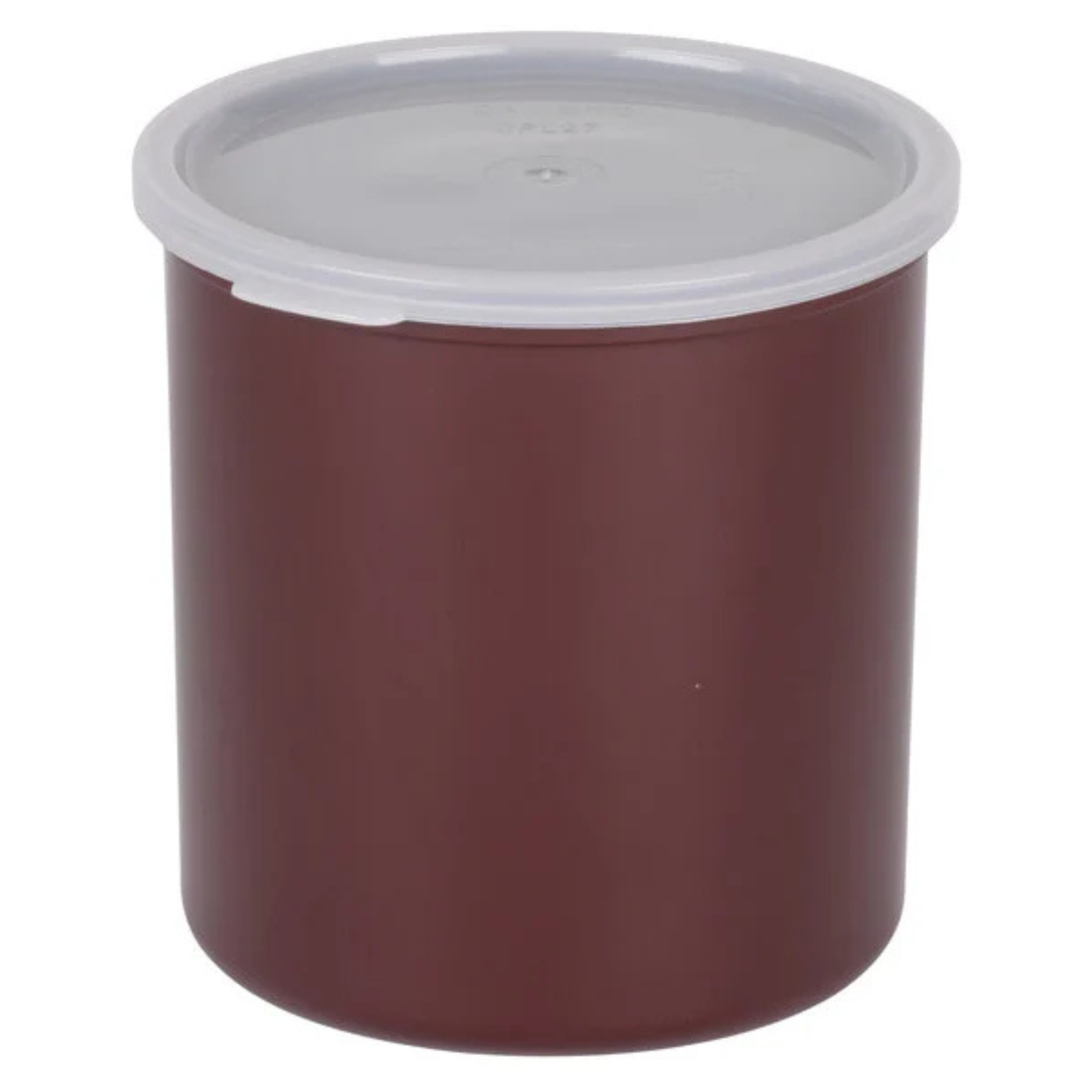 Olla Cambro con tapa, 2.7 cuartos, 6-3/4" de alto, 6-1/8" de diámetro, FDA, marrón rojizo, NSF - CP27-195