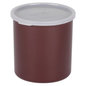 Olla Cambro con tapa, 2.7 cuartos, 6-3/4" de alto, 6-1/8" de diámetro, FDA, marrón rojizo, NSF - CP27-195