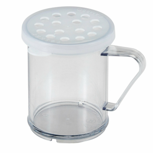 Cambro Camwear Dredge/Shaker 10 oz with Parsley Lid White - 96SKRP135