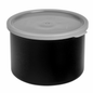 Cambro Crock，2.7 夸脱塑料带盖 - 黑色 - CP27110