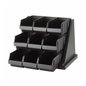 Cambro Storage Organizer Rack 9 Bin Black - 9RS9-110