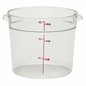 Cambro Camwear® Round Food Storage Container 6 Quart Clear - RFSCW6-135