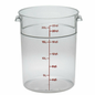 Cambro Food Container, 22 Quart Round - Clear - RFSCW22-135