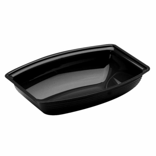 Cambro Camwear Bowl, Ribbed, Rectangular, Black, 9" X 12" - RSB912CW110