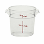 Cambro 食品容器，1夸脱圆形 - 透明 - RFSCW1-135