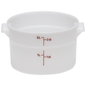 Cambro Camwear® Round Food Storage Container 2 Quart White - RFSCW2-148