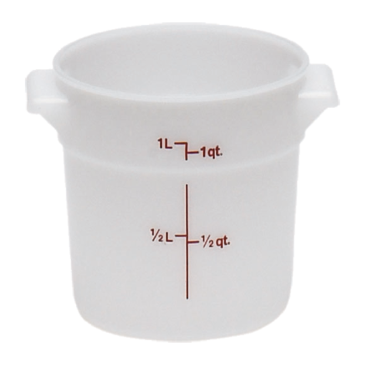 Recipiente para alimentos Cambro, redondo, 1 cuarto de galón, blanco - CAMRFS1148