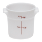 Recipiente para alimentos Cambro, redondo, 1 cuarto de galón, blanco - CAMRFS1148