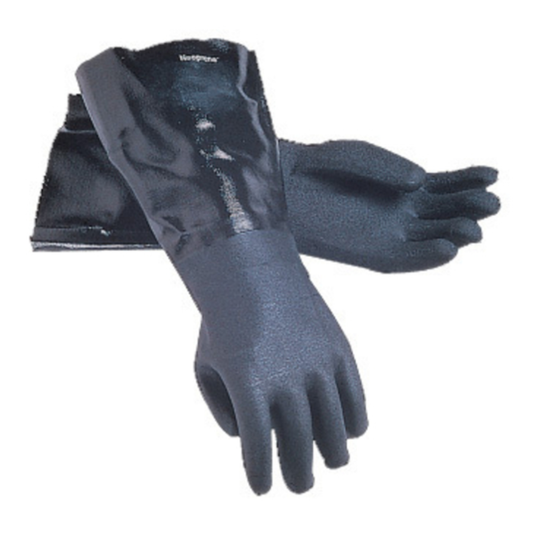 San Jamar Dishwashing Gloves 17" Black Neoprene - 1217EL
