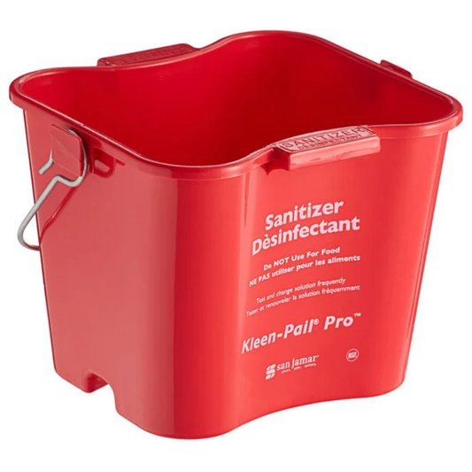 San Jamar Kleen-Pail® Sanitizing Pail 3 Qt Red - KP97RD