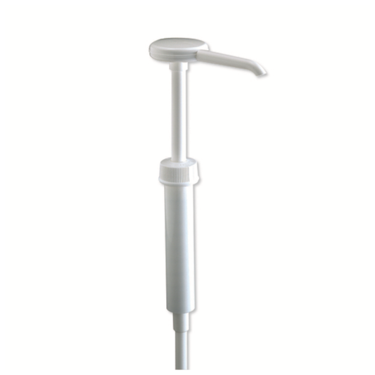 San Jamar Condiment Pump 1 oz White 2 Pack - P7300