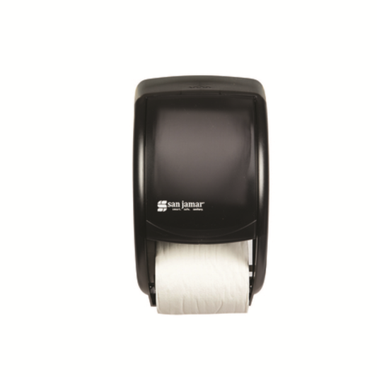 San Jamar Duett Toilet Tissue Dispenser Black - R3500TBK