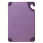 Tabla de cortar San Jamar Saf-T-Grip de 15 x 23 cm - Morada CBG6938PR