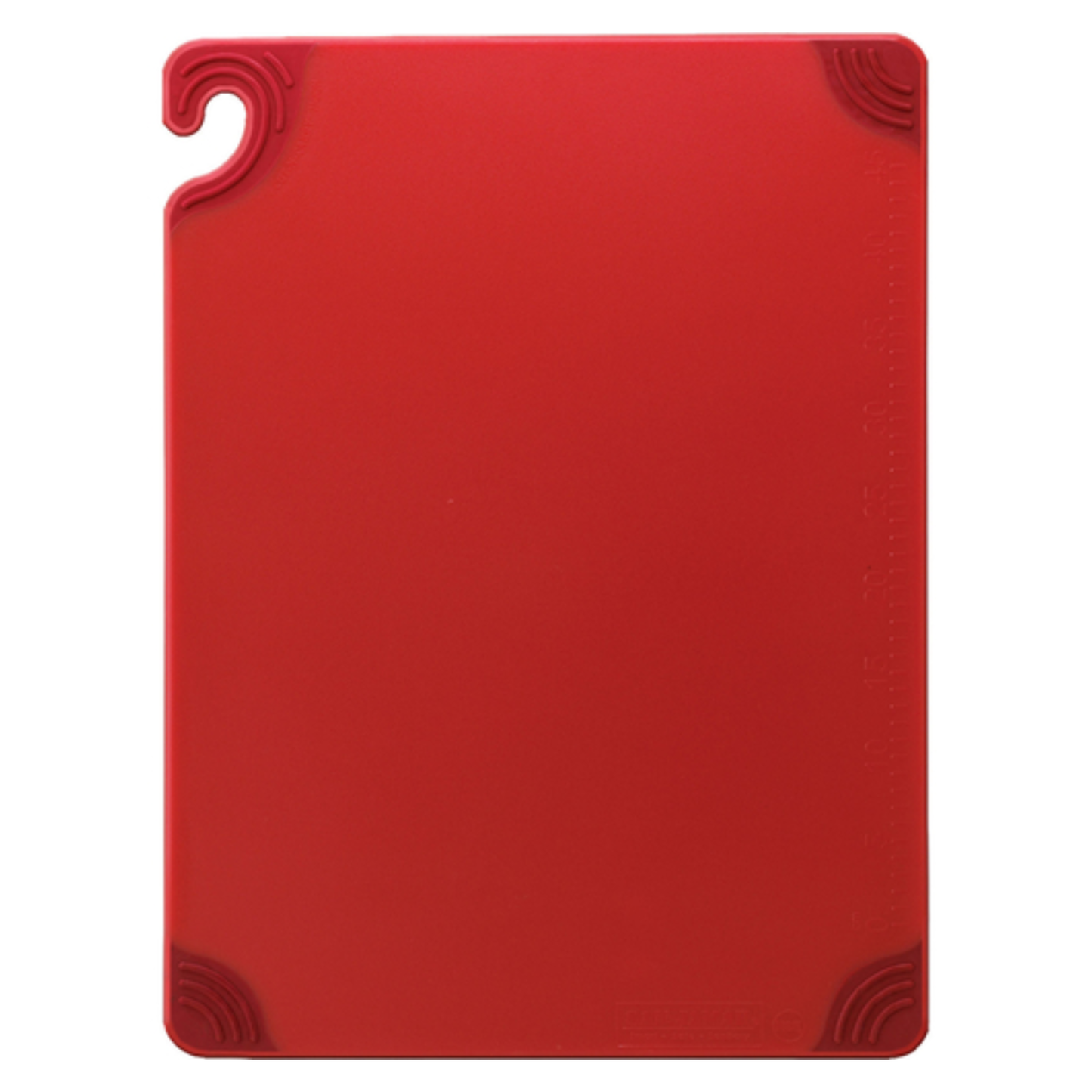 Tabla de cortar San Jamar Saf-T-Grip, 30,5 x 45,7 x 1,27 cm, roja, CBG121812RD
