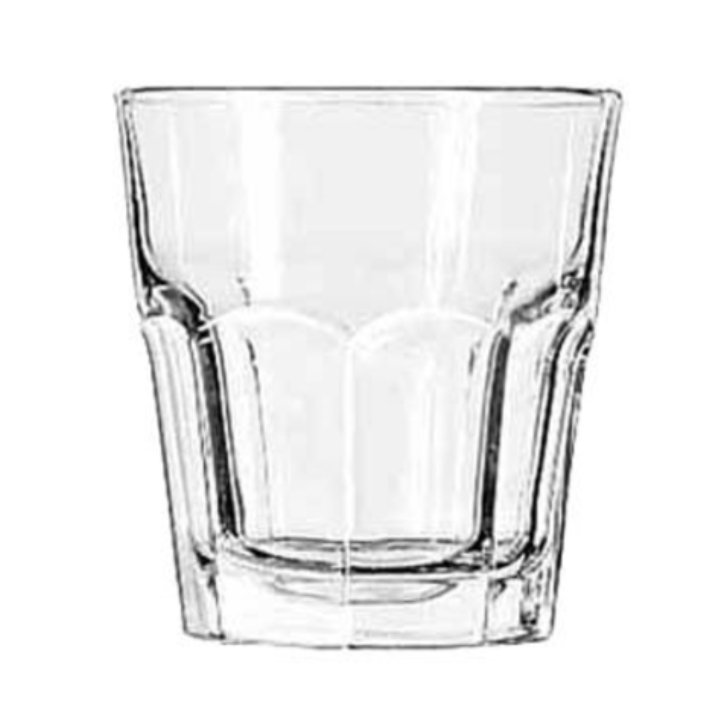 Libbey - 15242 Vaso de vidrio, Rocas "Patrón Gibraltar" 9 oz - CS3D