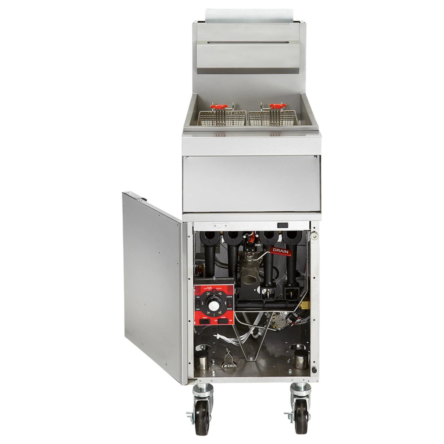 Vulcan GR Series Stainless Steel NSF Gas Floor Fryer 65-70 Lb - 1GR65M-1