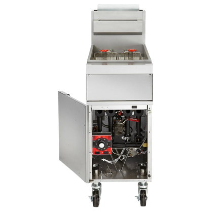 Vulcan GR Series Stainless Steel NSF Gas Floor Fryer 65-70 Lb - 1GR65M-1